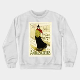 AMBASSADEURS Eugenie Buffet French Opera Singer Vintage Performances Poster Advert Crewneck Sweatshirt